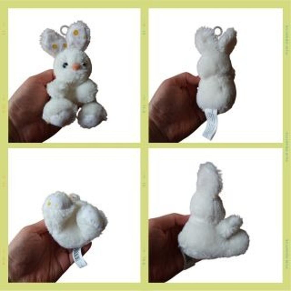 Pastel Bunny Plush Lot – Set of 4 Mini Rabbits for Easter Baskets - Picture 4 of 10
